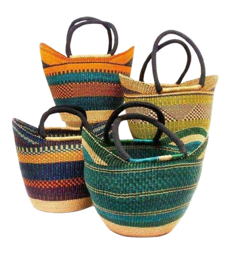 Handwoven basket, close detail