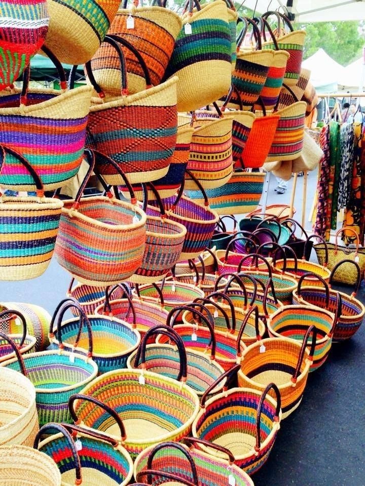Handwoven basket, close detail